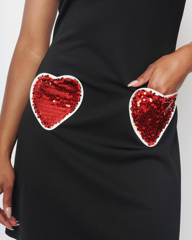 Sequin hearts white dress new arrivals